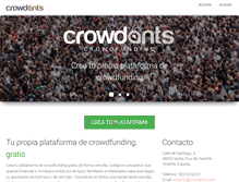 Tablet Screenshot of crowdants.com
